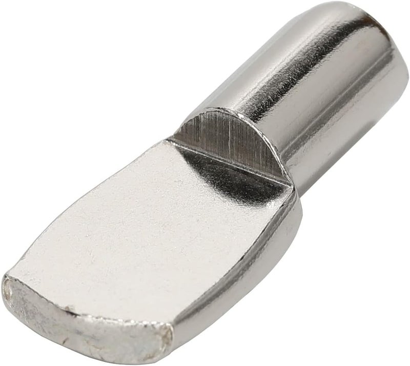 Delatanus 7mm Shelf Pegs,Spoon Shape Support Pins for Shelves Cabinets Furniture Holder Nickel Plated - Image 1